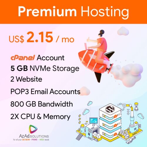 Standard Hosting - PremiumHosting - AzAd Solutions